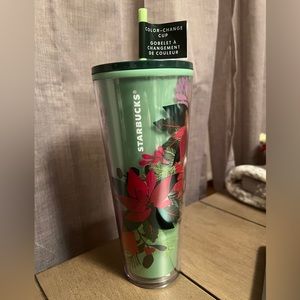 Starbucks 2021 Color Changing Poinsettia Tumbler